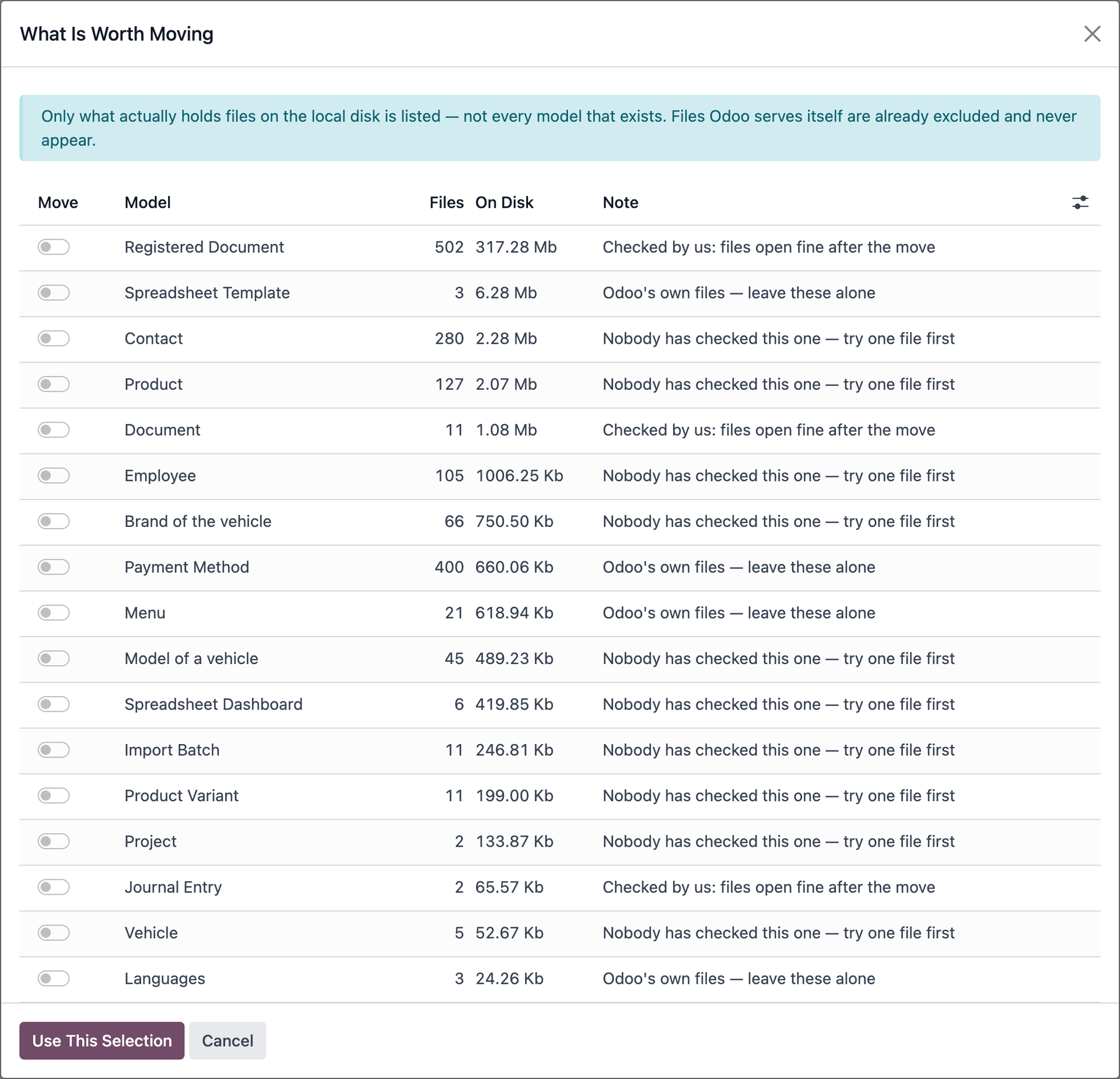File Offload in Odoo