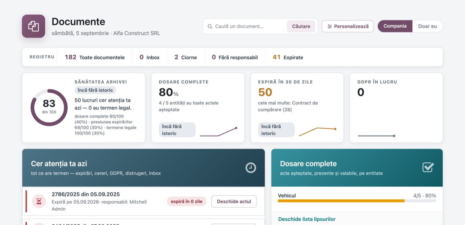 Documents în Odoo